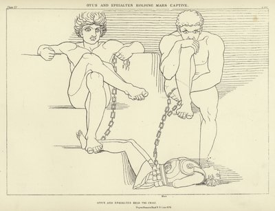 Otus and Ephialtes Holding Mars Captive by John Flaxman